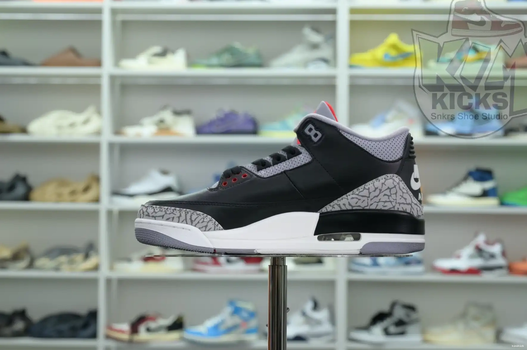 Kimikick 3“Black Reimagined” Jordan Air Cement 0501